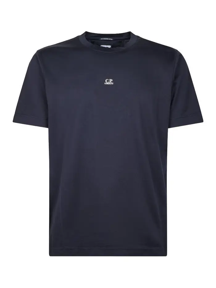T-shirt con logo in blu scuro