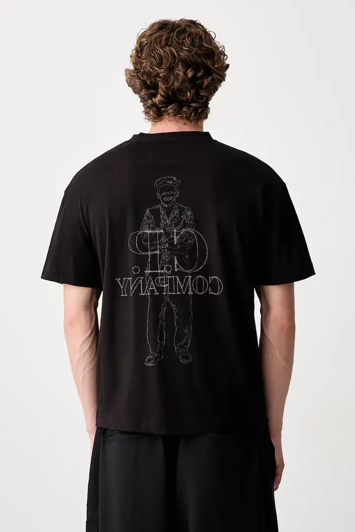 C P Company t-shirt da uomo in cotone Nero