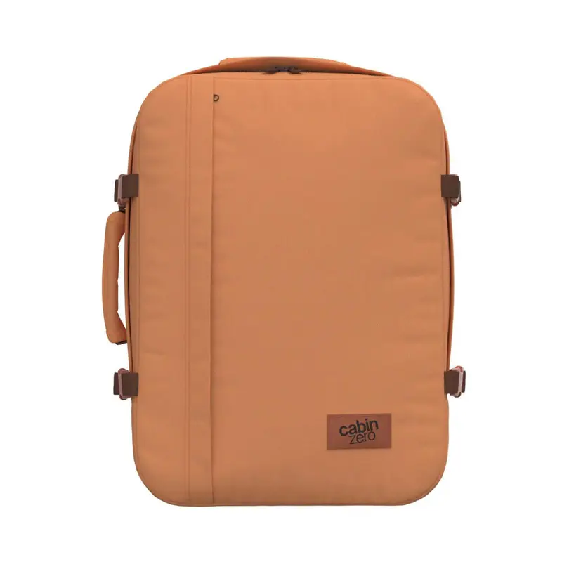 CABIN ZERO Zaino giallo da viaggio 28L con zip e cinghie di compressione