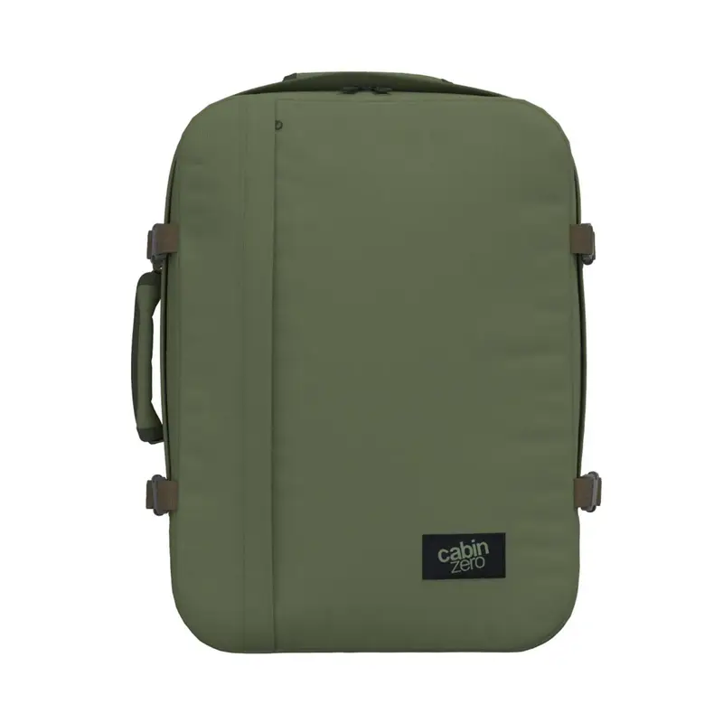 CABIN ZERO Zaino kaki da viaggio 36L con zip e cinghie di compressione