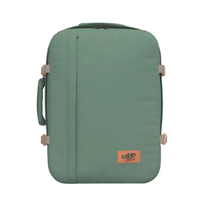 CABIN ZERO Zaino verde chiaro da viaggio 36L con zip e cinghie di compressione