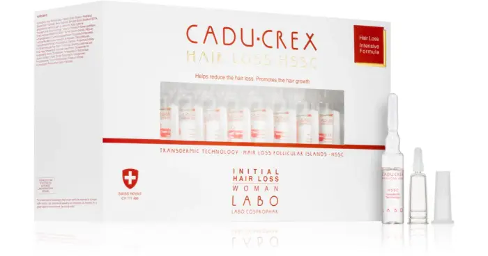 Cadu-crex Hair Loss HSSC Trattamento iniziale di caduta dei capelli per capelli donna contro la caduta incipiente dei capelli da donna