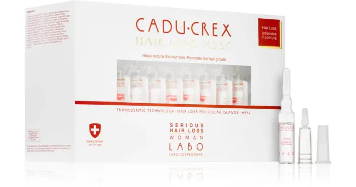Cadu-crex Hair Loss HSSC trattamento per capelli donna contro la caduta grave dei capelli da donna 20x3,5 ml