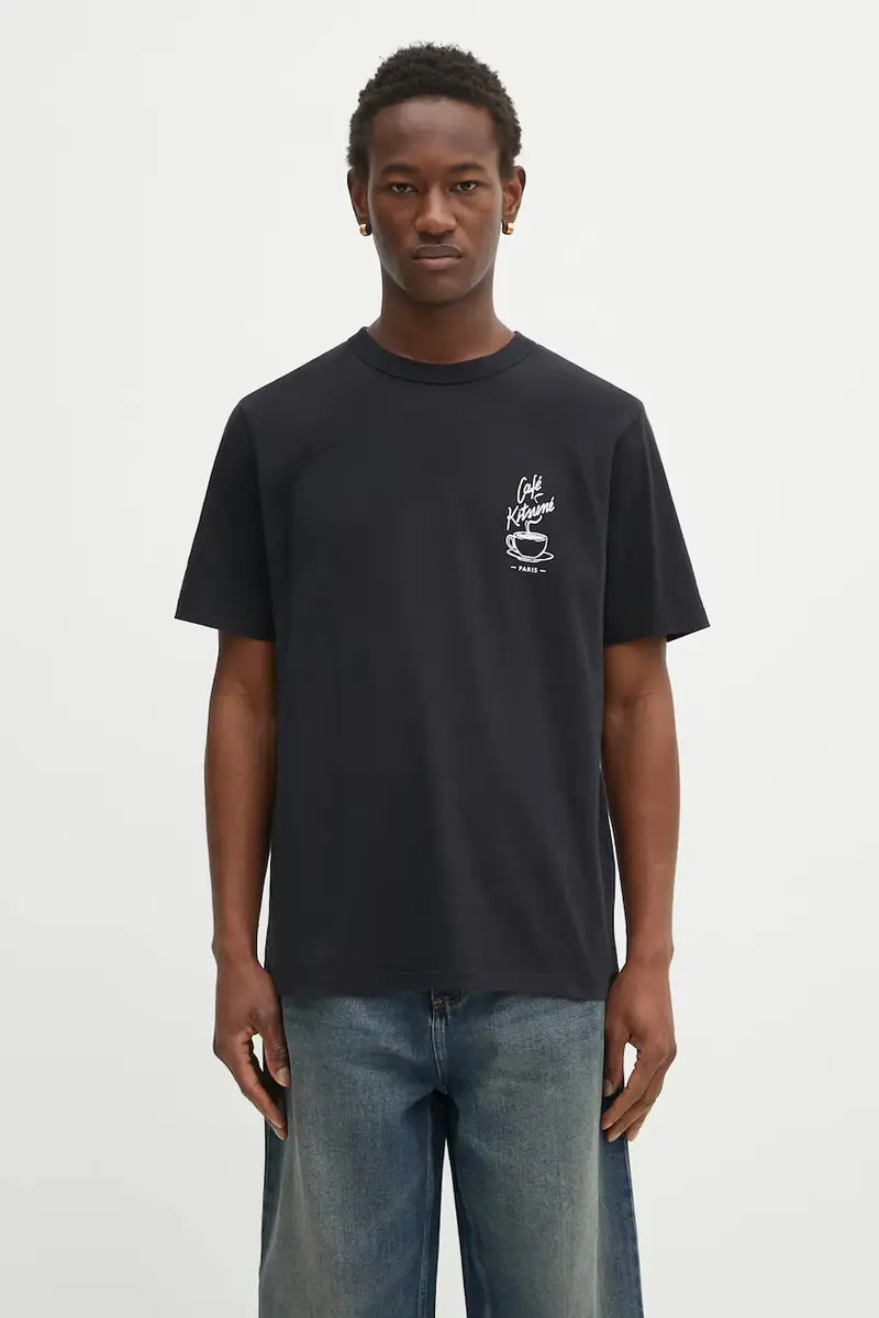 Café Kitsuné T-shirt Uomo Nero 3528129