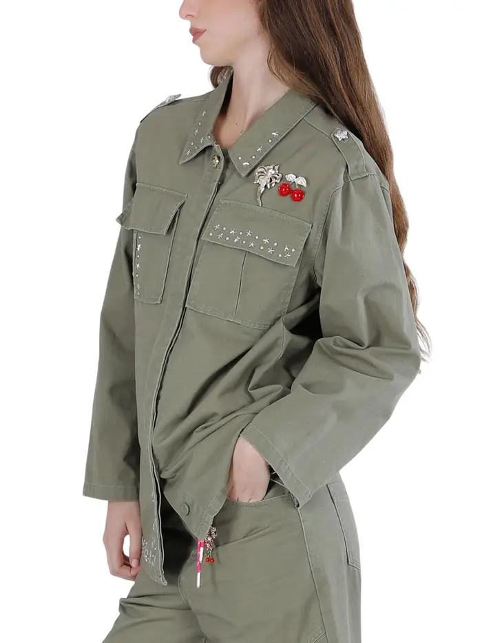 camicia casual cafènoir da donna - verde