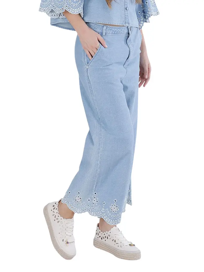 jeans wide cafènoir da donna - denim