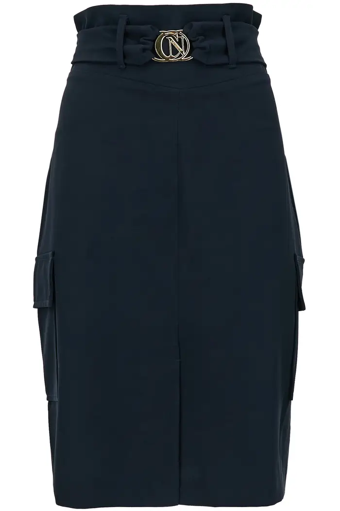 CafèNoir gonna a vita alta con tasconi tipo cargo navy