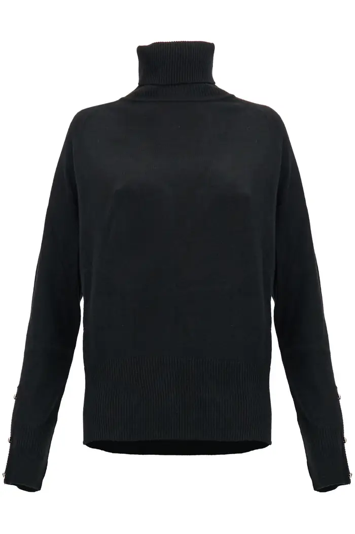 CafèNoir maglia con colletto alto nero