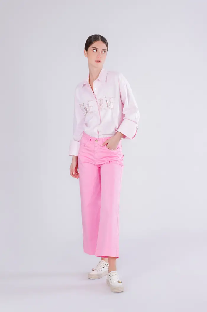 CafèNoir pantaloni culotte tinto capo geranio
