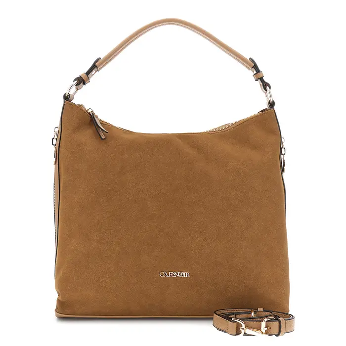 CafèNoir sacca morbida effetto pelle suede cuoio
