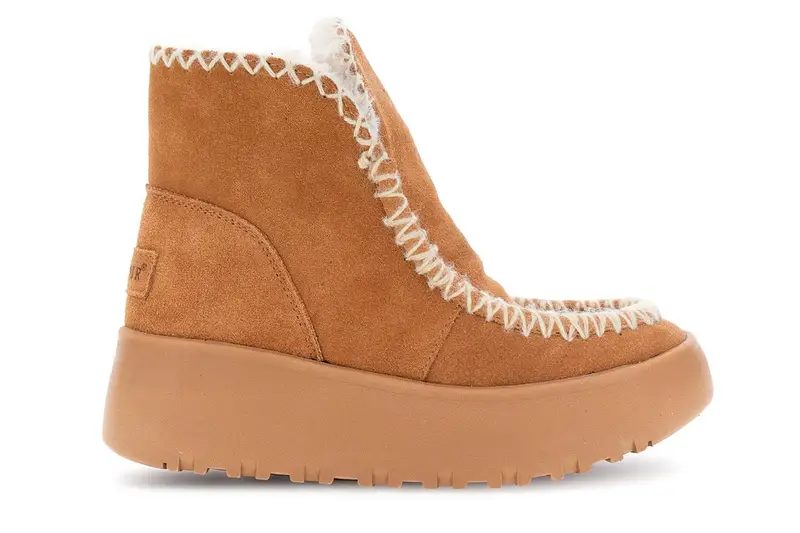 CafèNoir tronchetti in pelle scamosciata cuoio