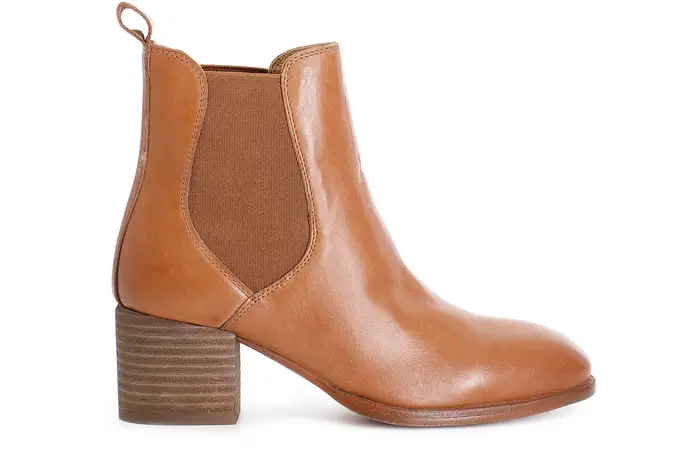 CafèNoir tronchetto donna in nappa con elastici noce
