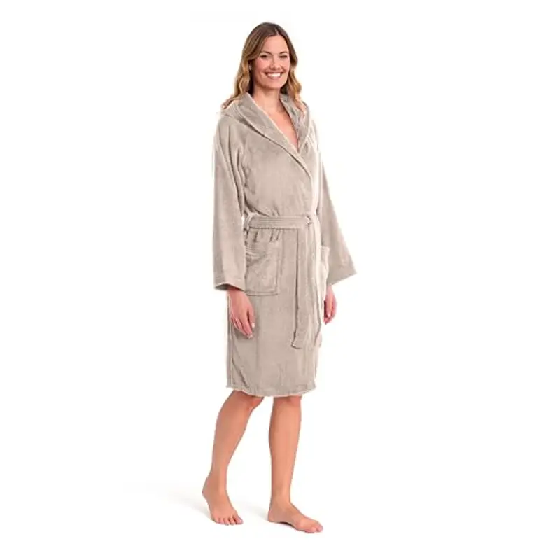 Caleffi Accappatoio Uomo - Accappatoio Donna in Spugna di Cotone - Accappatoio Uomo Spugna Con Cappuccio - Accappatoio Piscina Palestra