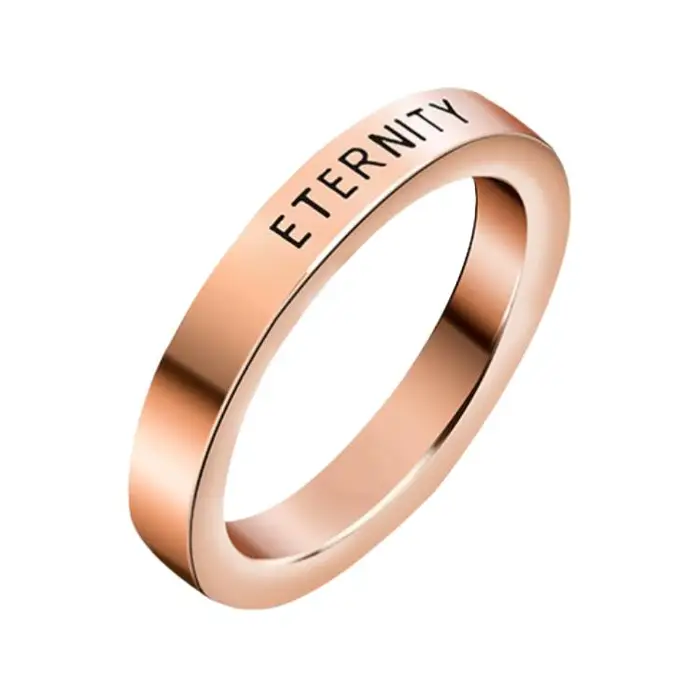 Calvin Klein Anello in Acciaio Titanio Serie Hook Guardian Anelli Unisex Oro Rosa Argento Nero KJ06SGPR/KJ06SGMR/KJ06SGBR Black,#07