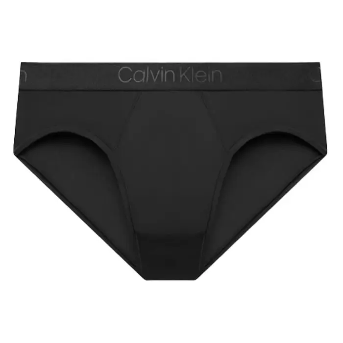 Base Opaca Colore Lettere Logo Elastico Vita Leggero Aderenti Slip Biancheria intima Uomo Nero NB2906-UB1 M