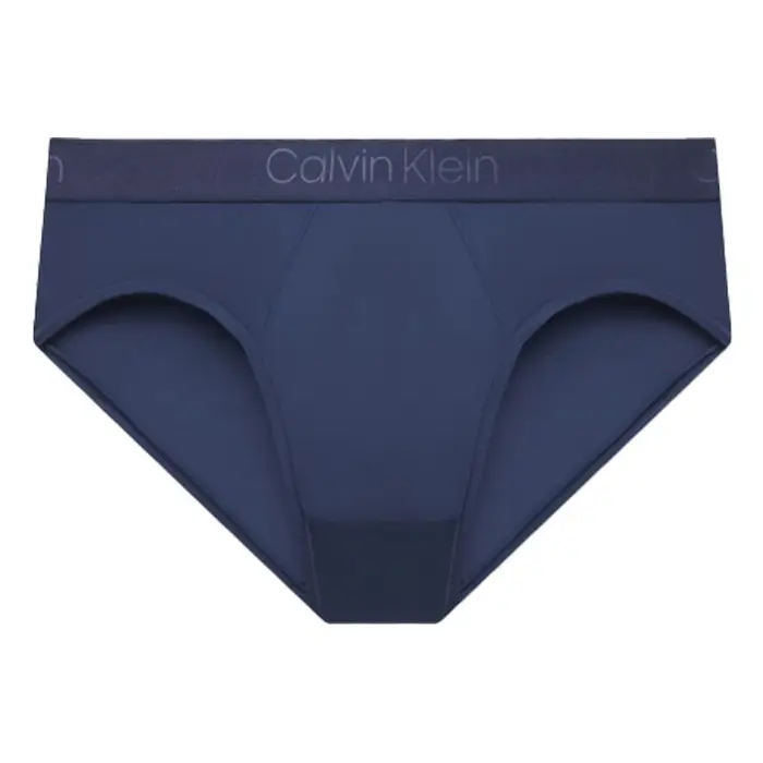Base Opaca Logo a Lettere Elastico in Vita Aderente Triangolo Intimo Uomo Intimo Blu Profondo NB2906-8SB M