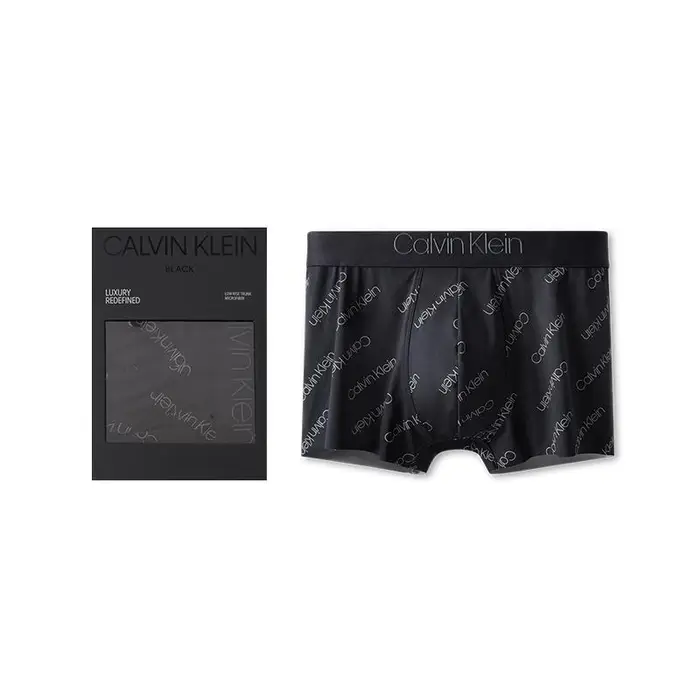Black Label Boxer aderenti a vita bassa con stampa logo Uomo intimo NB3006-10W S