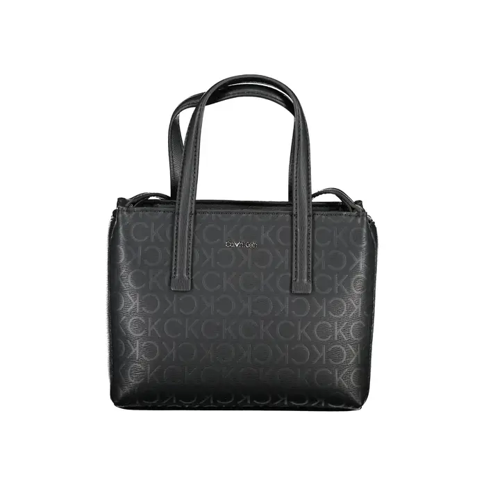 Borsa a Tracolla Donna Nera Logo Nero