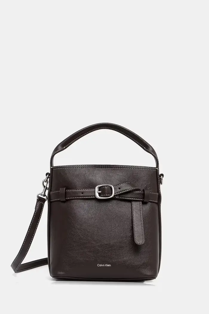 borsa a tracollo da donna in similpelle Marrone