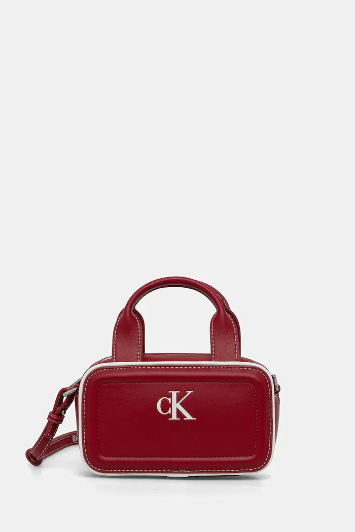 borsa a tracollo da donna in similpelle Rosso