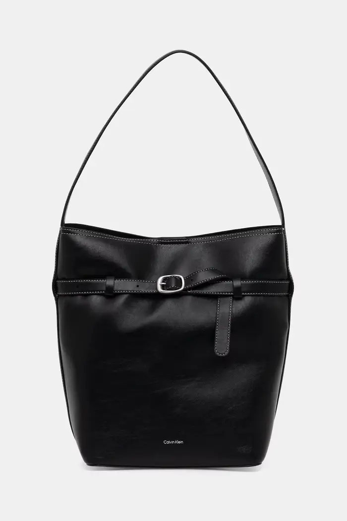 borsa busta da donna in similpelle Nero