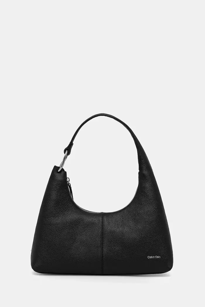 borsa hobo da donna in pelle Nero