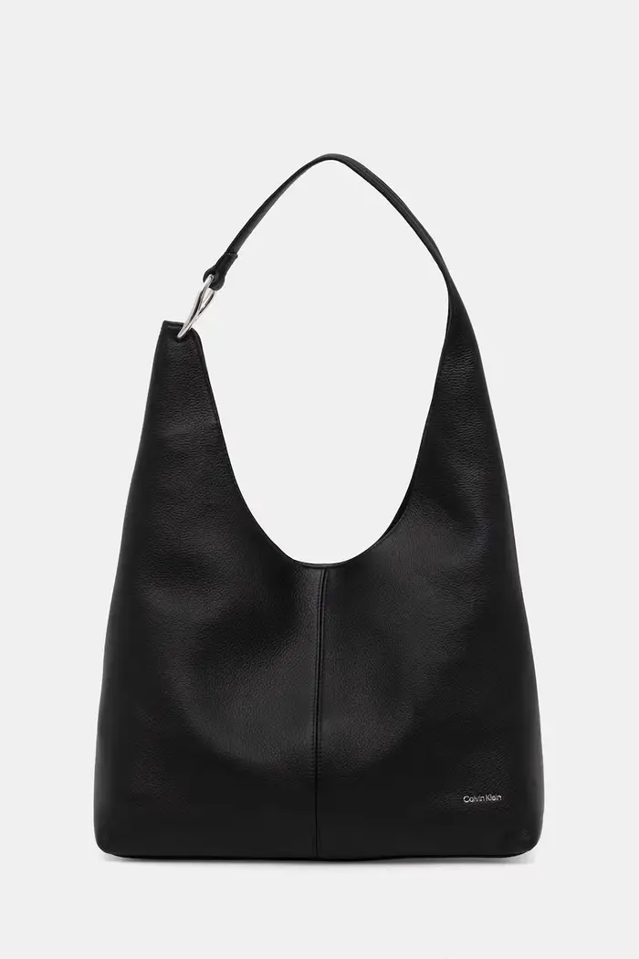 borsa tote da donna in pelle Nero