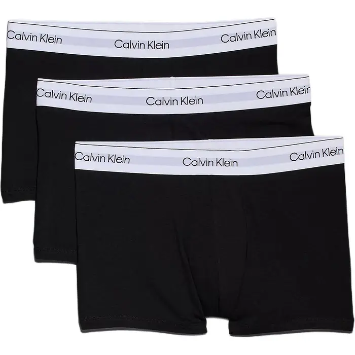 Boxer a Vita Media con Stampa Lettere Confortevoli Confezione da 3 Uomo Nero 000NB3963A-UB1 XL
