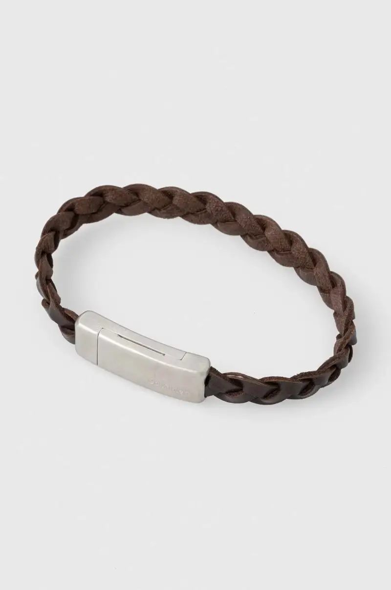 Calvin Klein braccialetto uomo Marrone