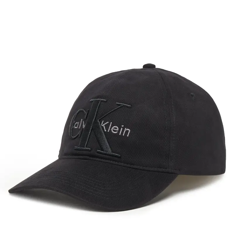 Calvin Klein Cappellino Large Monologo LV04D5039G Nero