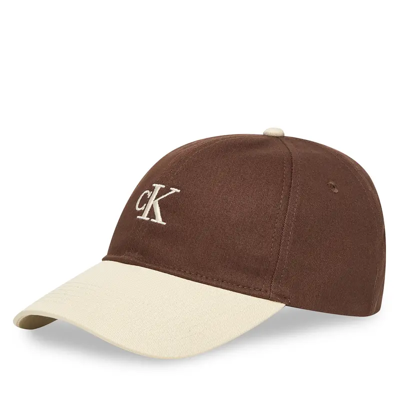 Calvin Klein Cappellino Monogram Emb Colorblock Baseball LV04G5000G Marrone