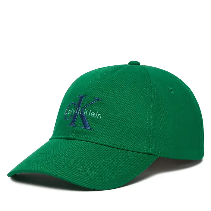 Calvin Klein Cappellino Monologo Embroidery Baseball Cap LV04G5004G Verde