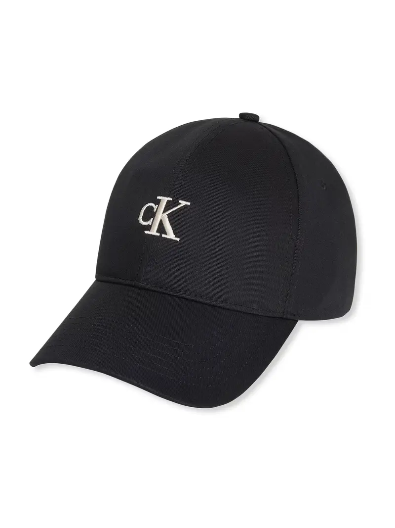 Calvin Klein Cappellino Monogram Embroidery Baseball Cap LV04G5002G Nero