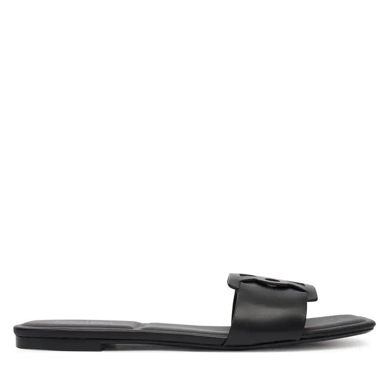 Calvin Klein Ciabatte Square Flat Sandal Emblem HW0HW03128 Nero