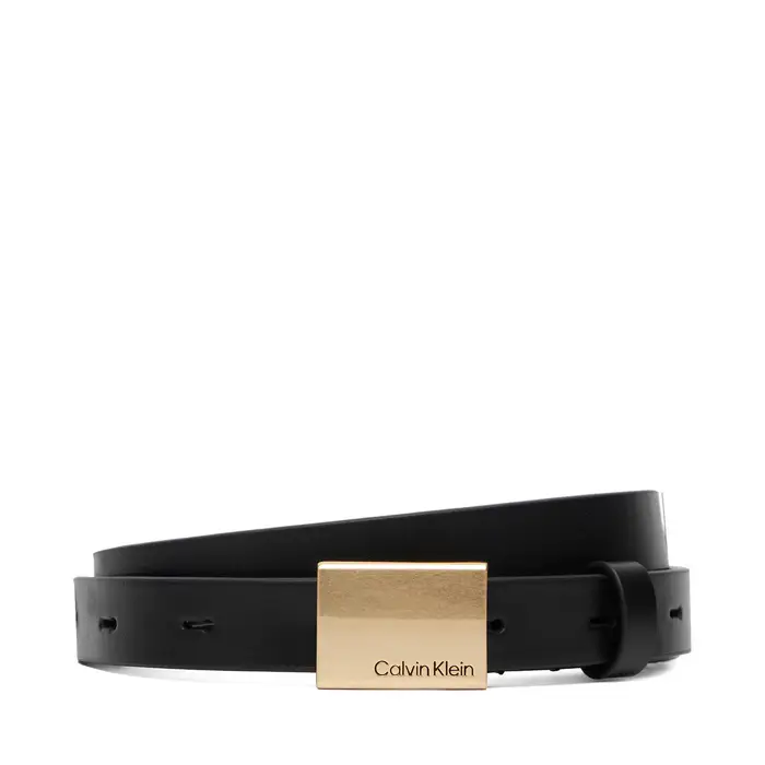 Cintura Calvin Klein Titlecase Plaque Belt 20Mm LV04F7089G Nero