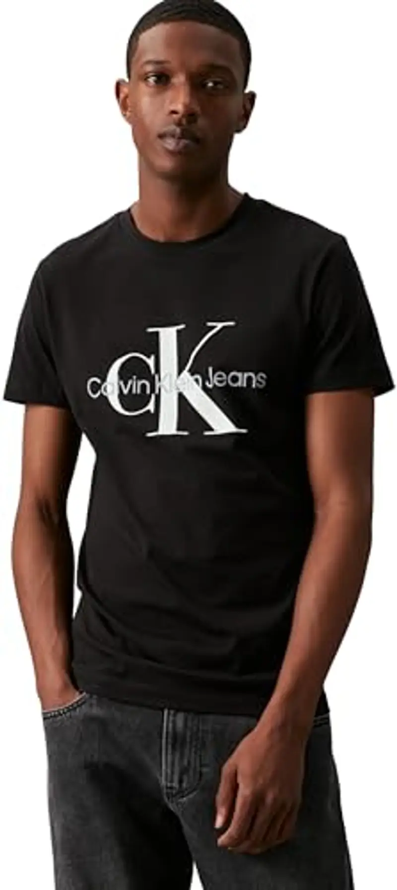 Calvin Klein Maglietta Monologo Slim Tee Nero