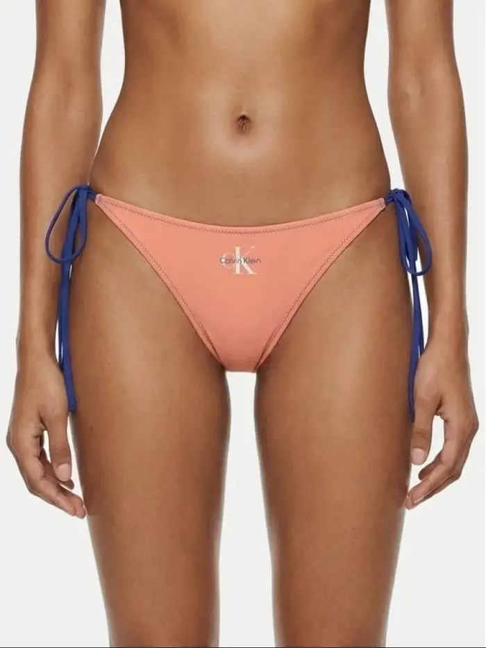 Calvin Klein costume rosa donna logo sul davanti
