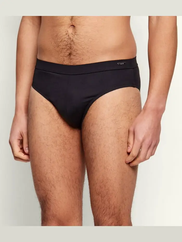 costume slip nero uomo mini logo