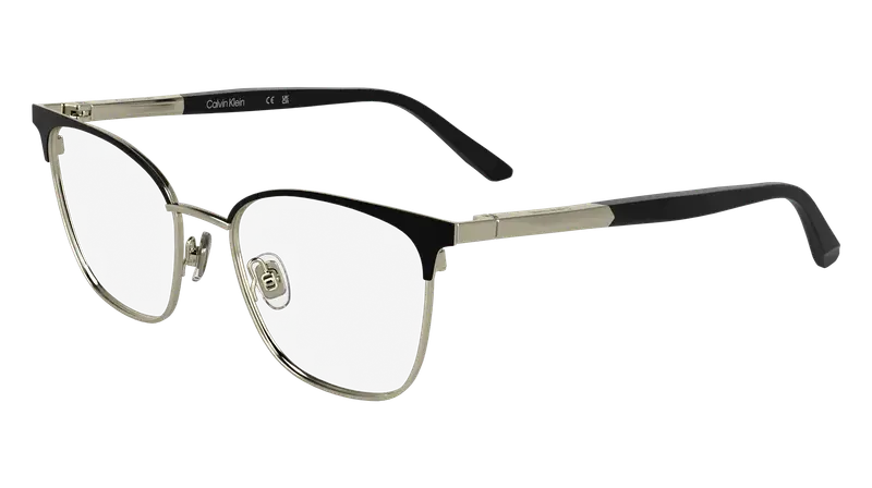 Calvin Klein Donna CK25105 001 Montature da vista Metallo Nero Cat Eye Normale