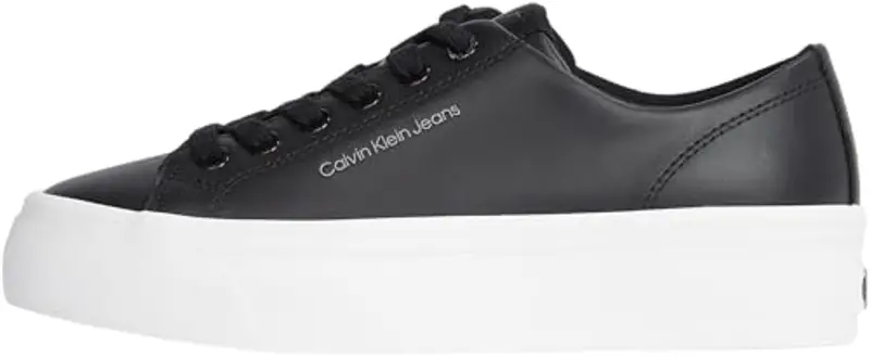 Calvin Klein Sneakers Zeppa Nero Pelle Donna