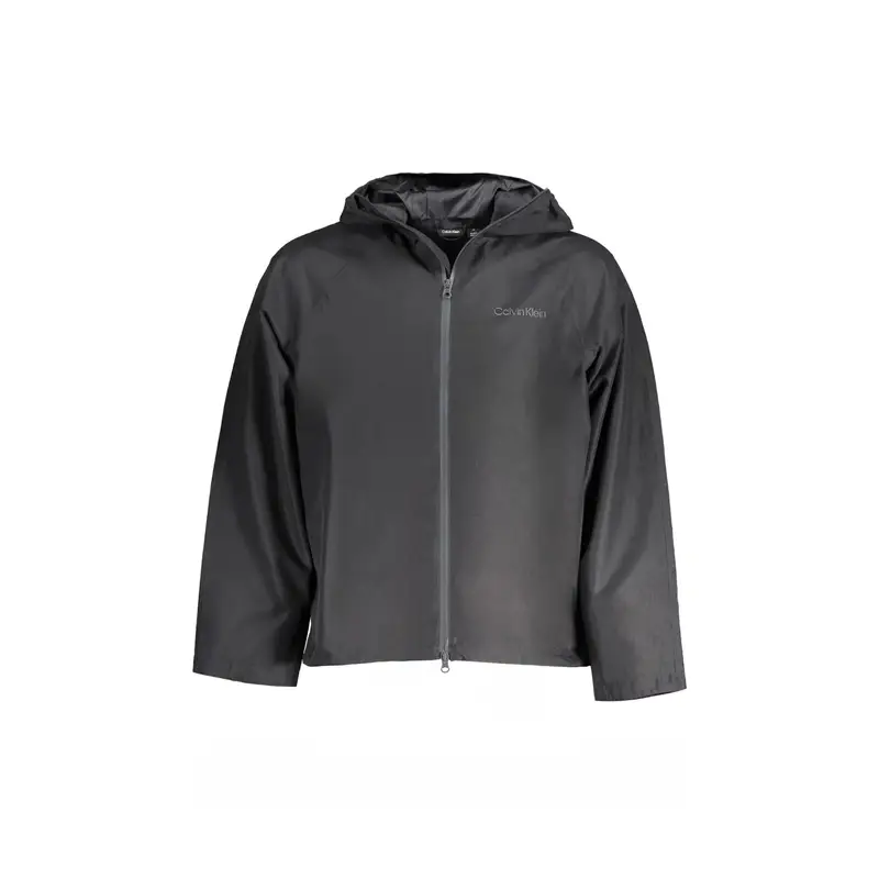 Calvin Klein Giacca Sportiva Uomo Nera con Cappuccio e Zip Nero