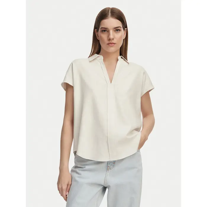 Camicia Monogram LV04RC276G Beige chiaro Slim Fit