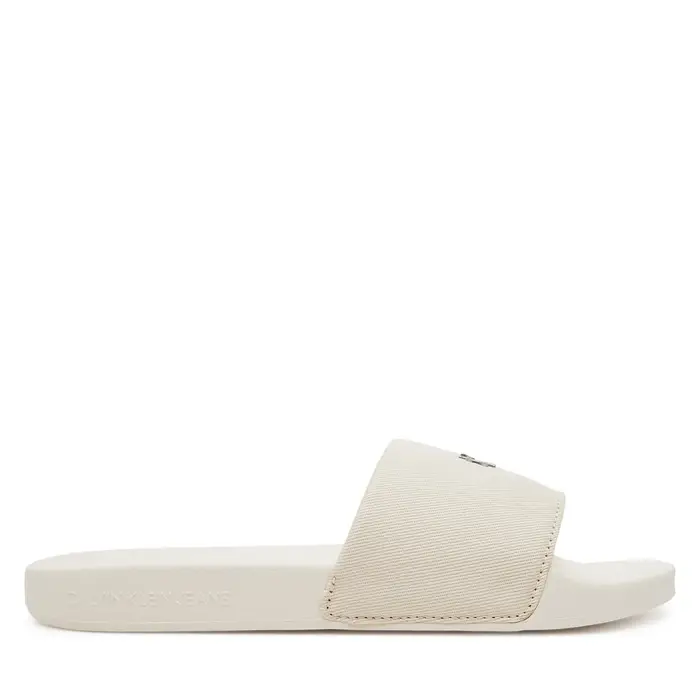Calvin Klein Jeans Ciabatte Slide Monogram Hardware YW0YW01713 Écru Crema