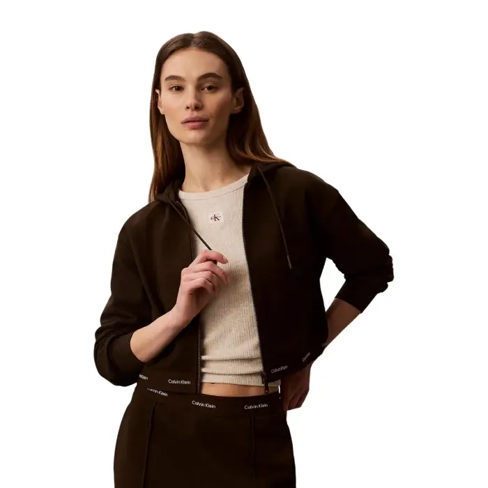 Calvin Klein Jeans Felpa Donna - brown