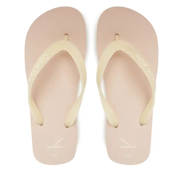 Calvin Klein Jeans Infradito Beach Sandal Flatform Tpu YW0YW01830 Beige
