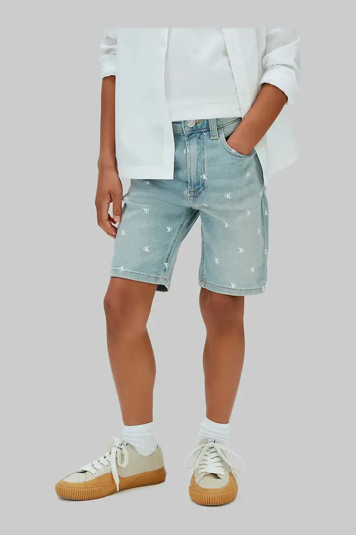 Pantaloncini per bambini in jeans Blu
