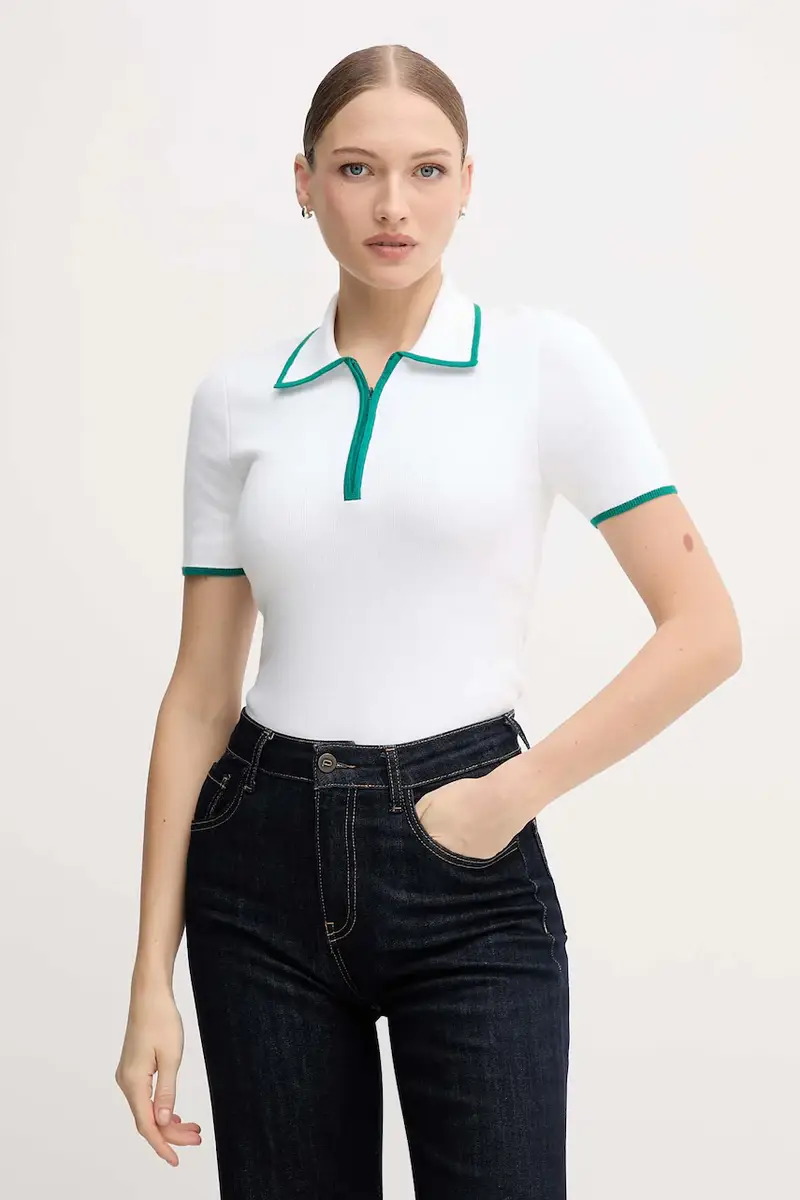 Calvin Klein Jeans Polo Donna Bianco 3578205