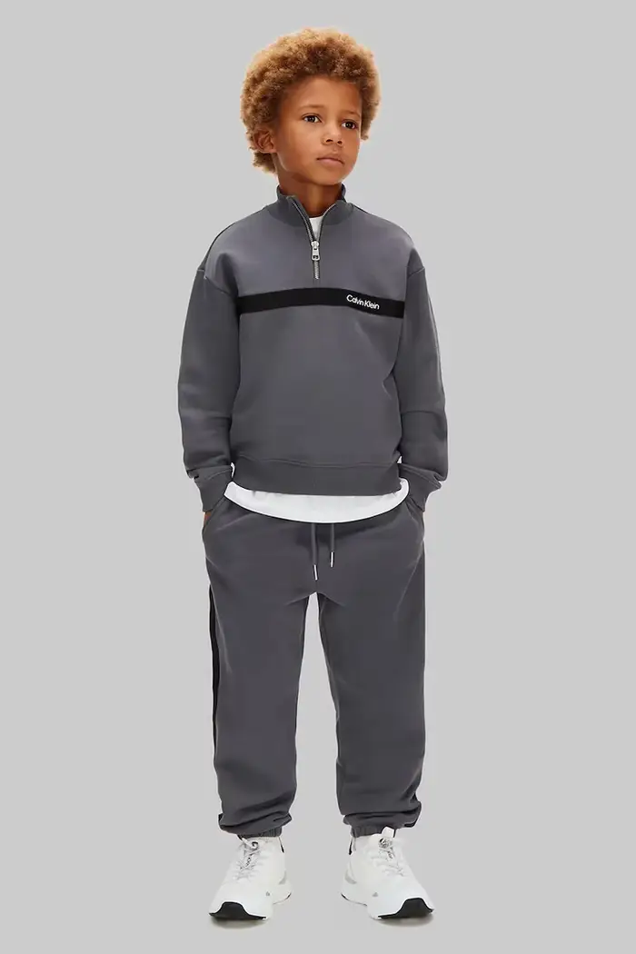 Calvin Klein Jeans tuta in lana bambino/a Grigio