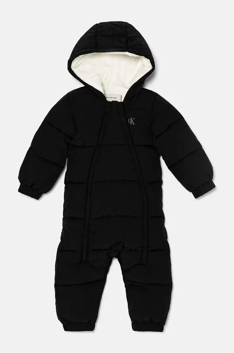 Calvin Klein Jeans tuta neonato colore nero IN0IN00243