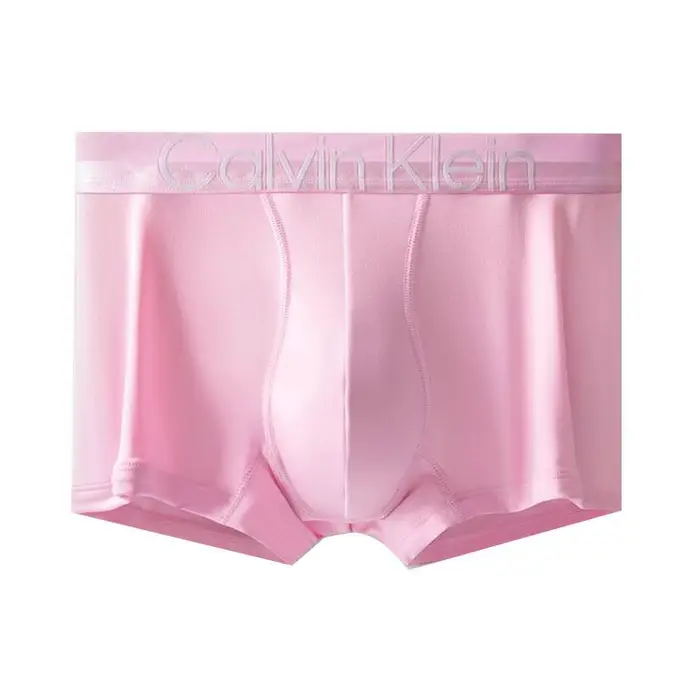 Logo Boxer Briefs Aderenti a Vita Bassa Uomo Intimo Rosa NB2974-TOE S